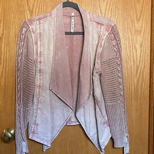 Women's Pink Cardigan Sweater